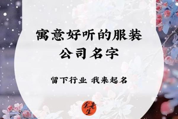 服装公司取名字大全集(服装公司取名字参考大全)