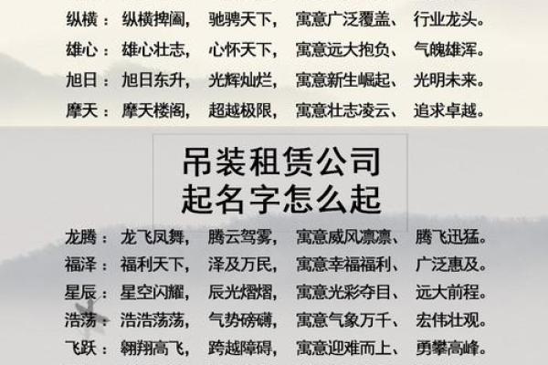 吊装公司起名(吊装公司起名寓意)