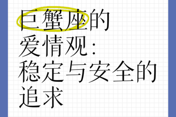 巨蟹座女生爱情观(巨蟹座女生爱情观是什么)