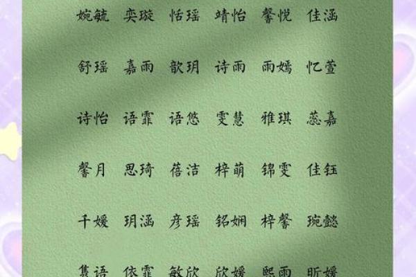诗意大气有内涵女孩名字(大气有诗意的女孩名字)