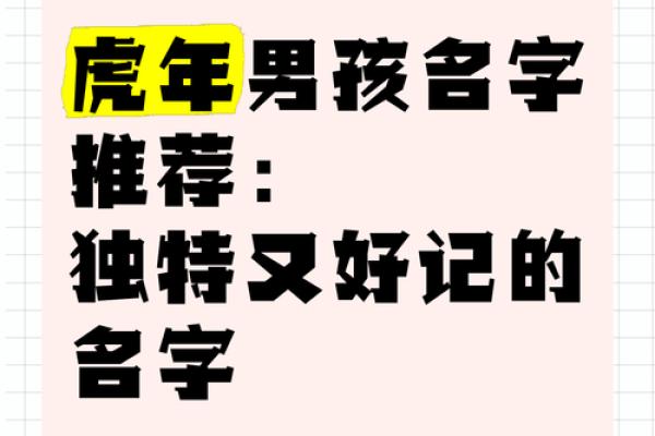 虎年男孩取名名字大全(虎年男孩好听顺口好记的名字)