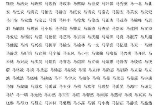 马姓起名字大全女孩(马姓取名大全女孩100分)