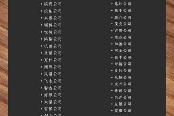 简洁大气的公司名字(简单大气的公司名称)