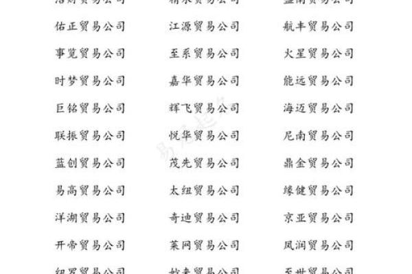 适合做贸易的公司名称(贸易公司好听的名字)