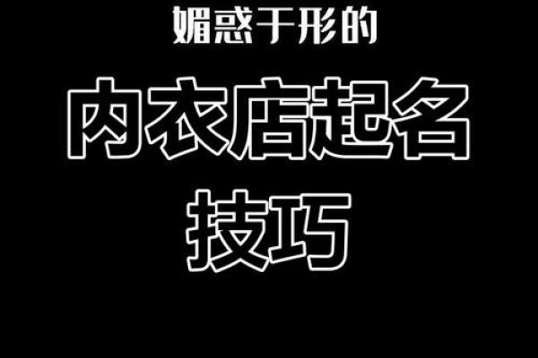 内衣公司起名(内衣厂名字大全)