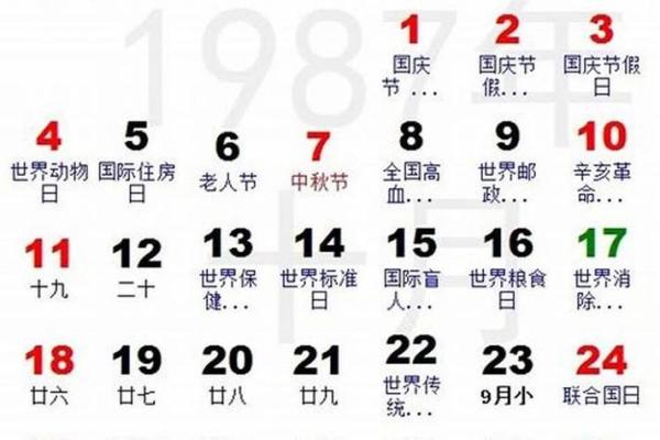 87年结婚吉日查询