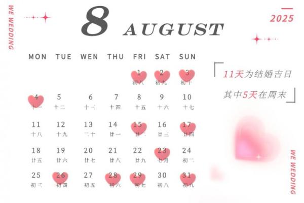 2025年农历5月结婚吉日(2025年适合结婚的吉日)