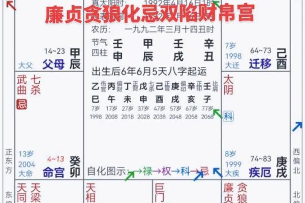 福德宫贪狼化忌，福德宫贪狼化忌冲财帛