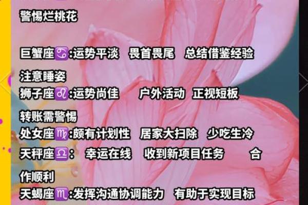 今日星座运势大揭秘12星座今日运程全解析