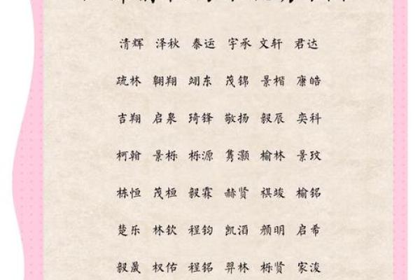 2007年取名字大全男孩(2007年取什么名字好)