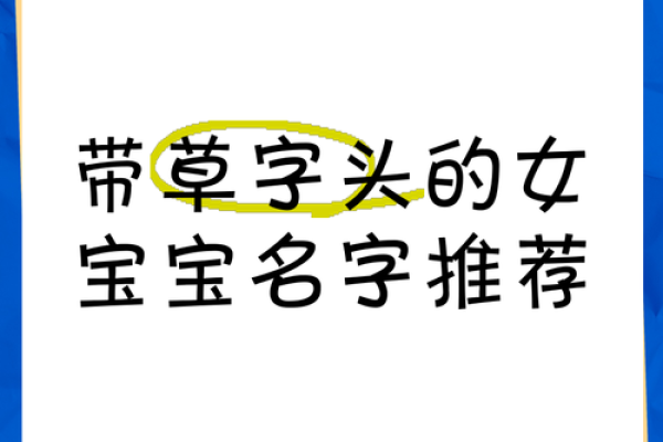 草字头适合女孩名字的字(草字头的字女孩名字2021)