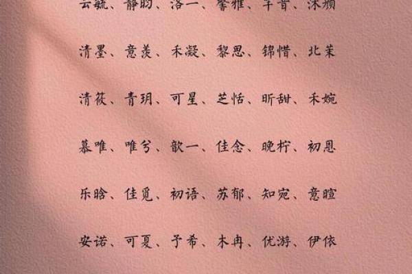 超级好听的女孩名字(超好听的女孩子名字)