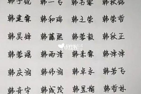 韩姓名字大全女孩名字(韩姓起名简单大气女孩)