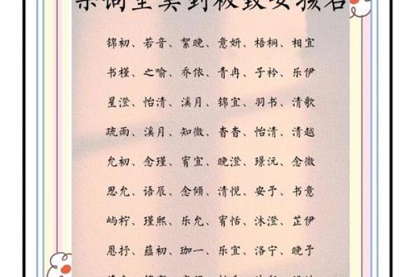女孩的名字大全 好听(女孩的名字大全洋气有涵养)