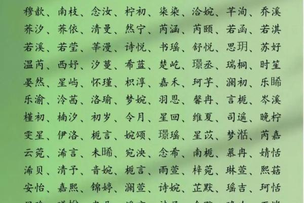 2014年取名字大全女孩(14年女宝宝名字有哪些)