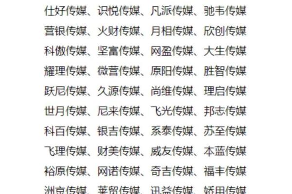 有趣的传媒公司名字(有趣的传媒公司名字大全)