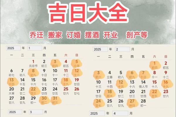 2025年4月乔迁吉日(搬家不能提前搬的东西)