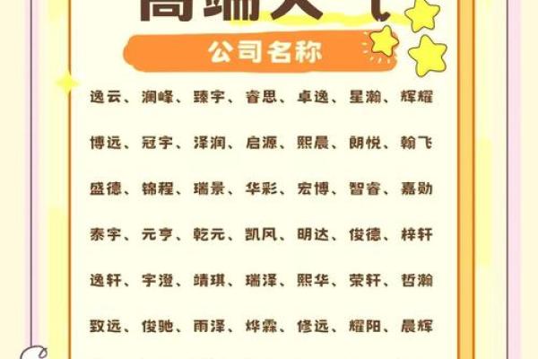 高端大气上档次的公司名称(高端洋气的公司名字)
