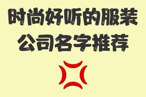 服饰公司起名字大全免费(服装服饰公司起名)